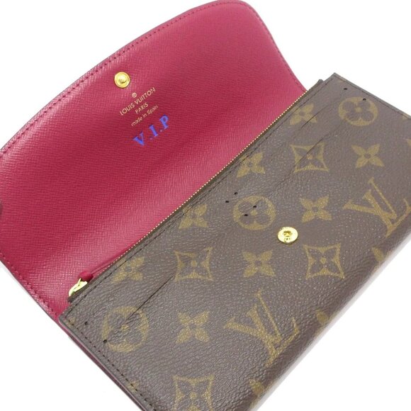 LOUIS VUITTON Portefeuille Emilie (New Model) Fuchsia Monogram 496-080225 - Picture 8 of 12